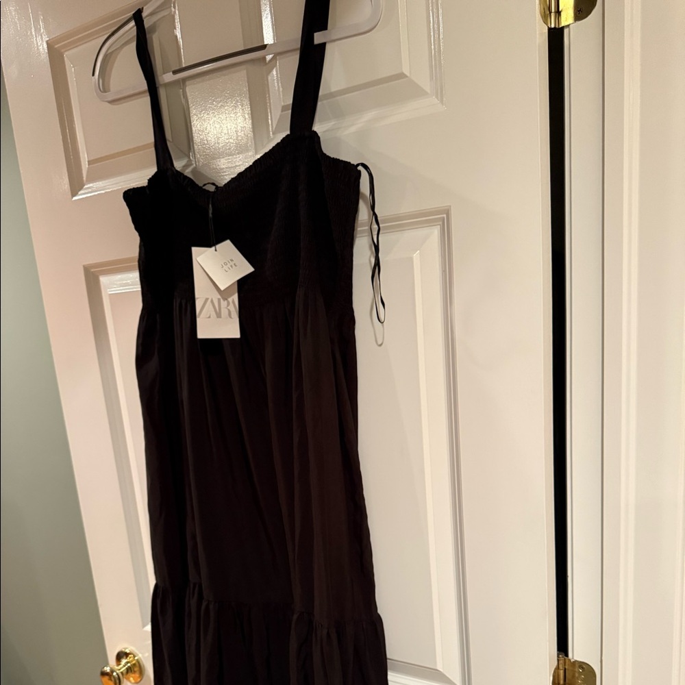 ZARA ruched tiered dress.  Brand new with tags!  Beautiful sundress  XL
